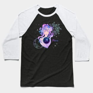 Pisces Astrology Horoscope Zodiac Birth Sign Gift for Women Baseball T-Shirt